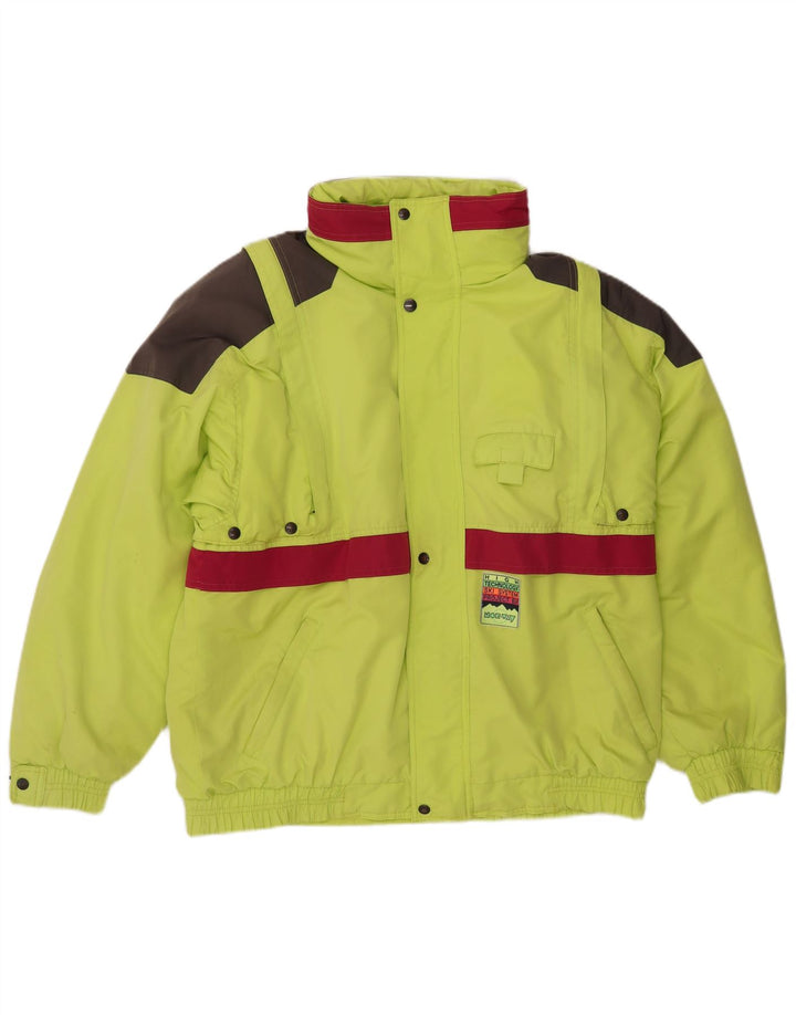 Norway Ανδρικό μπουφάν σκι με κουκούλα IT 50 Large Green Colourblock Nylon