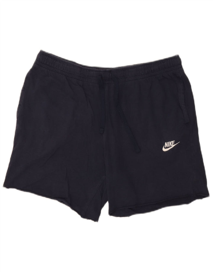 Ανδρικό αθλητικό σορτς Nike, μεγάλο μπλε, βαμβακερό