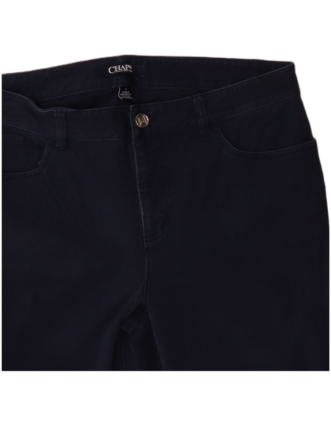 CHAPS Γυναικείο κωνικό casual παντελόνι US 8 Medium W32 L32 Navy Blue Cotton
