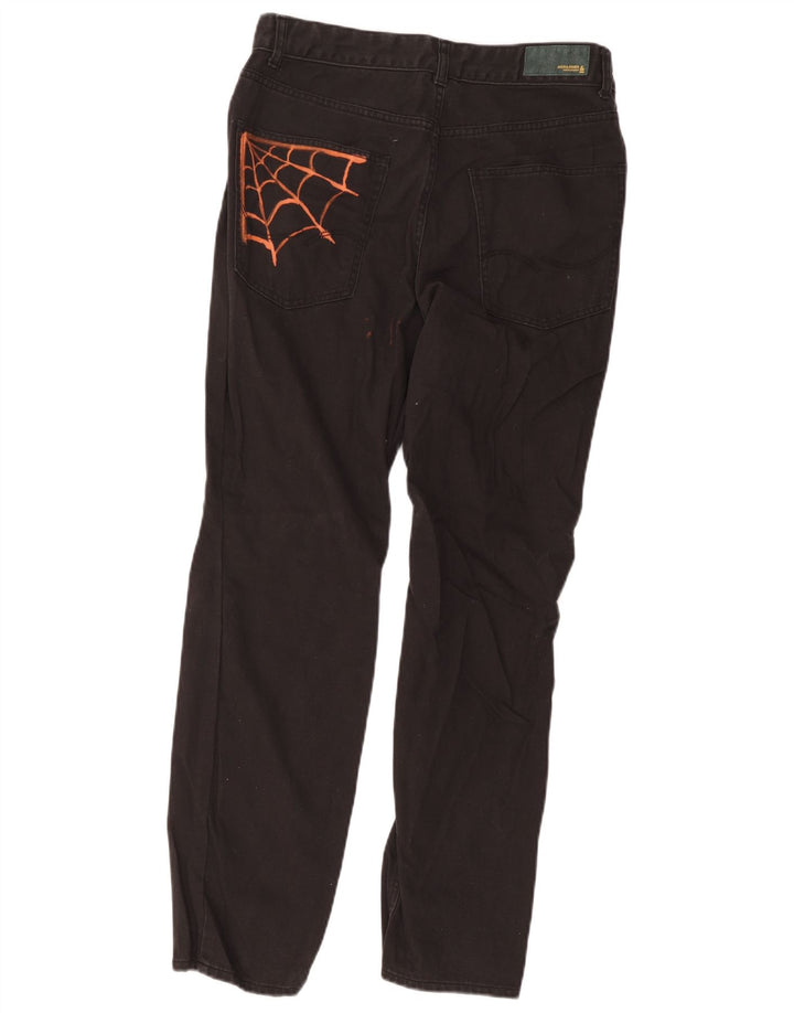 Jack & Jones Ανδρικό τζιν ίσιο W32 L32 μαύρο βαμβακερό