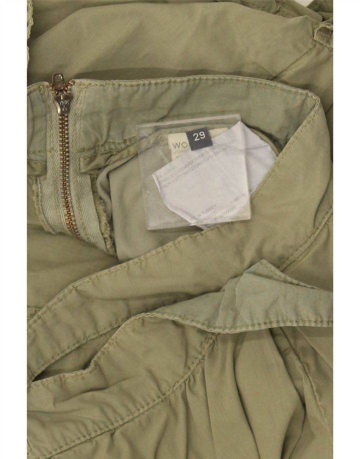 Γυναικεία Μίνι Φούστα Cargo WOOLRICH W29 Μεσαίο Χακί Βαμβακερό