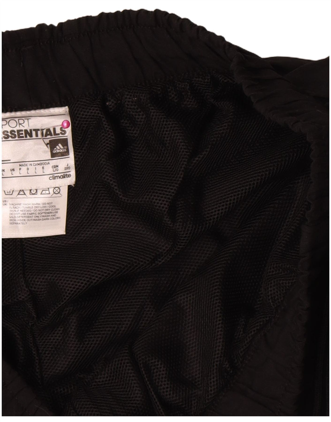 Ανδρικό σορτς Adidas Climalite Sport μεγάλο μαύρο πολυεστέρα