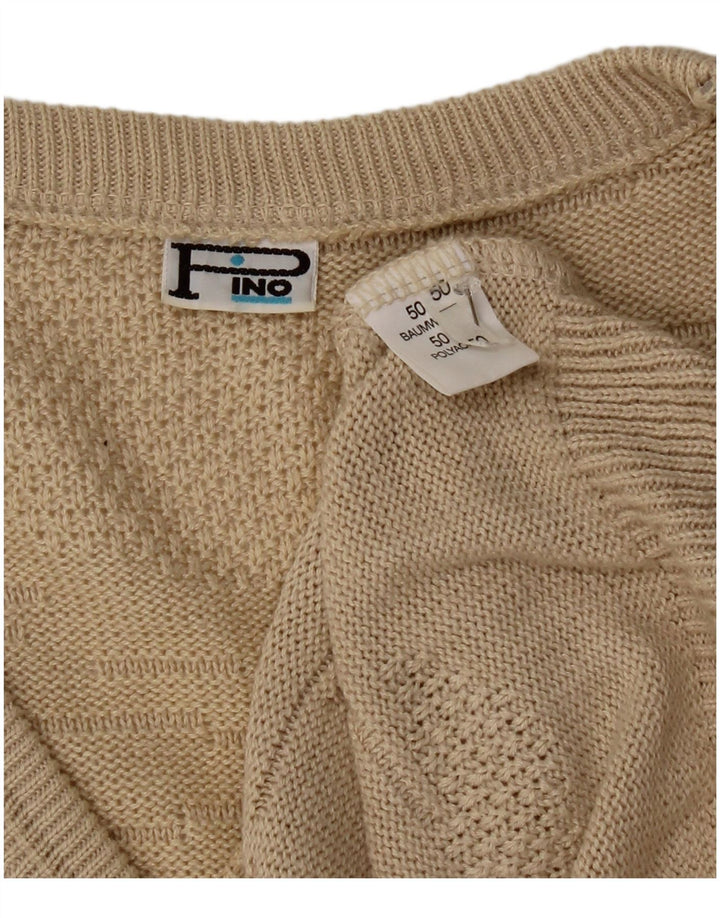 Vintage ανδρικό γιλέκο Tank Top IT 50 Βαμβακερό μεσαίο μπεζ