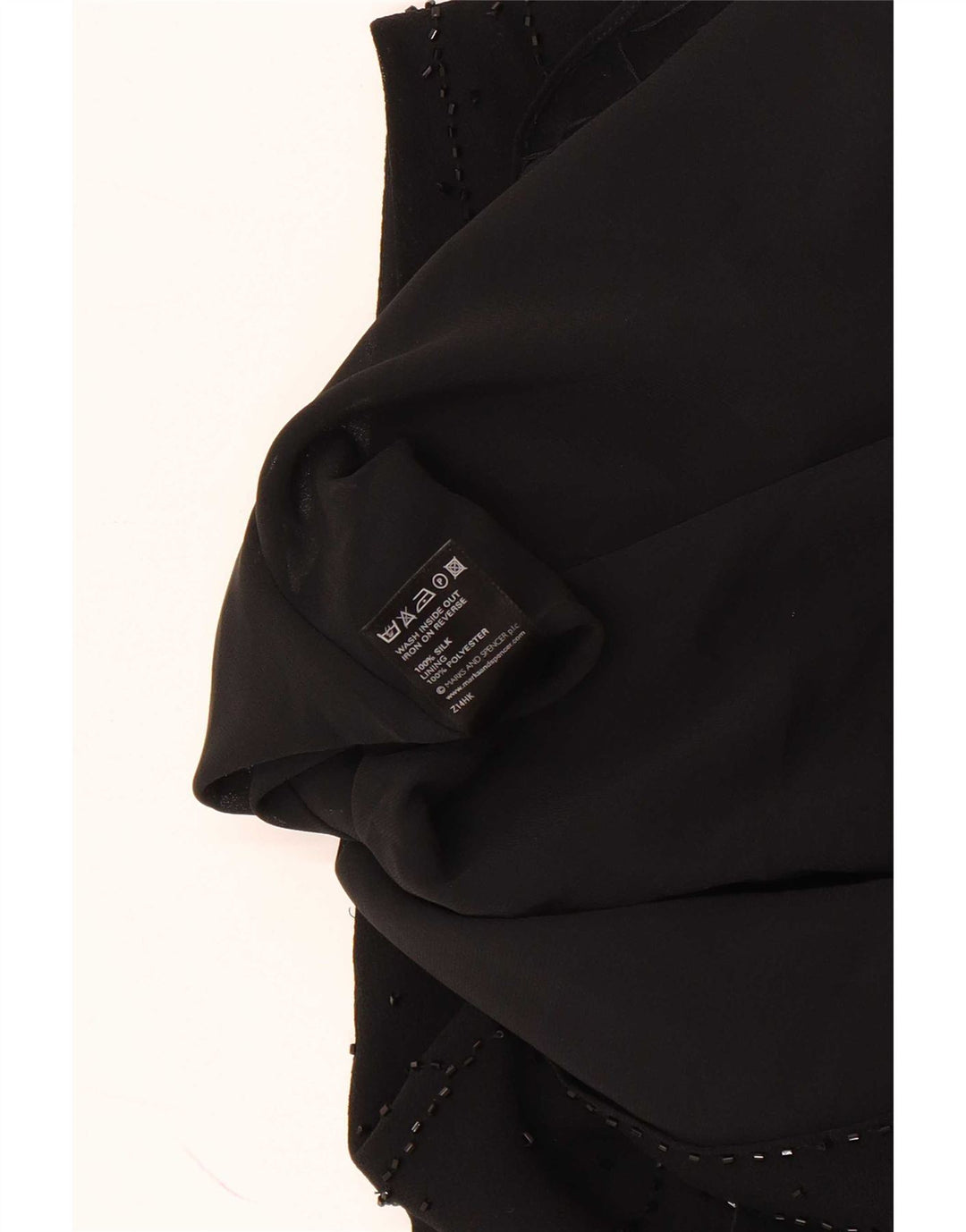 Marks & Spencer Γυναικεία Αμάνικη Μπλούζα Τοπ UK 20 2XL Μαύρο Μεταξωτό