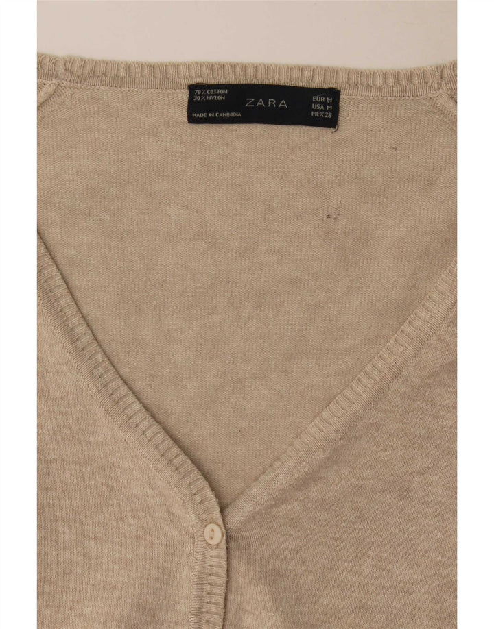 Zara Γυναικεία Ζακέτα UK 12 Medium Beige