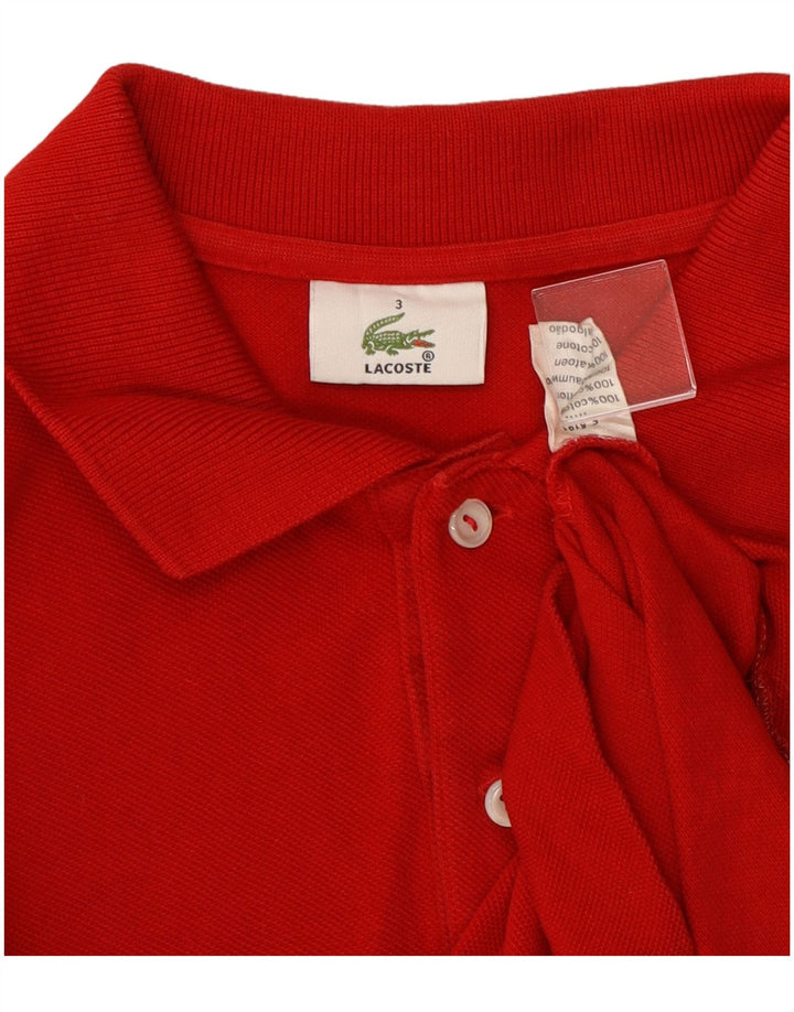 Ανδρικό πουκάμισο πόλο Lacoste, μέγεθος 3, μικρό κόκκινο βαμβακερό