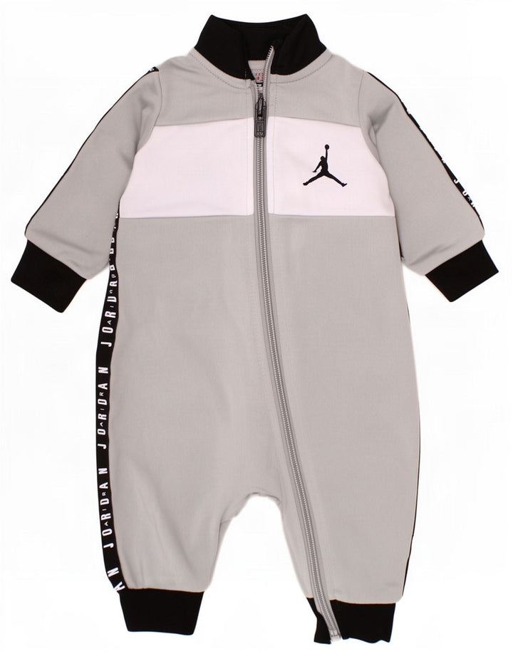 Jordan Baby Boys Graphic Jumpsuit 3-6 μηνών Grey Colourblock Polyester