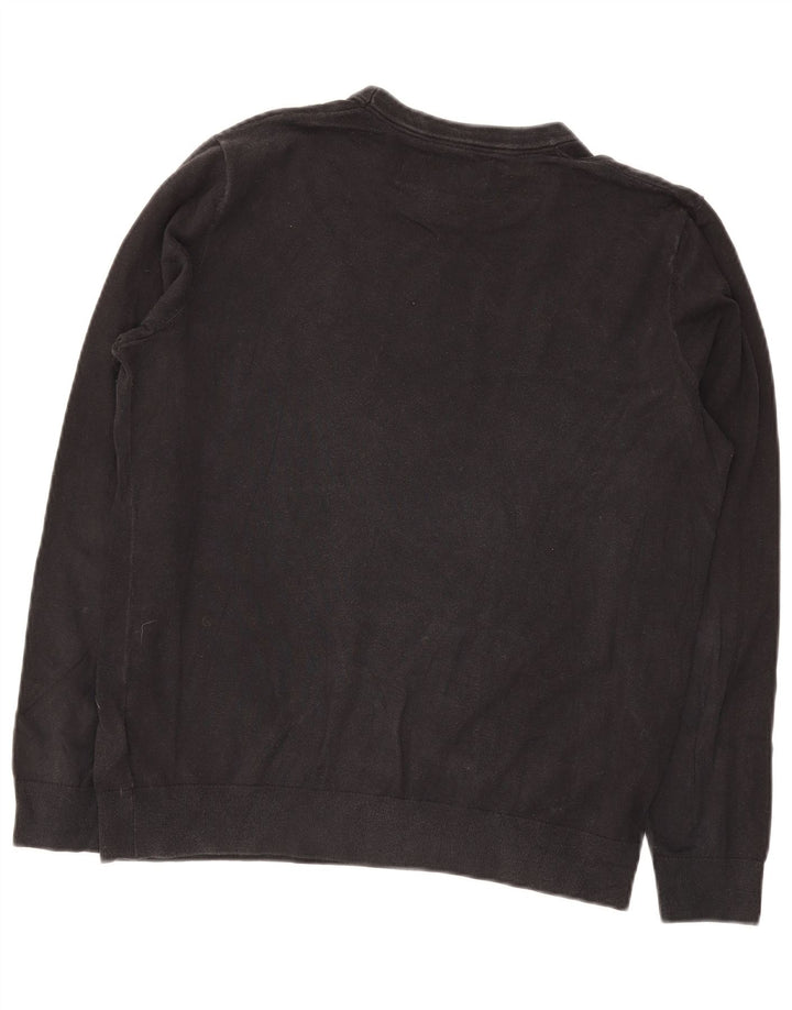 Ανδρικό φούτερ Calvin Klein Jeans Jumper μεγάλο μαύρο βαμβακερό