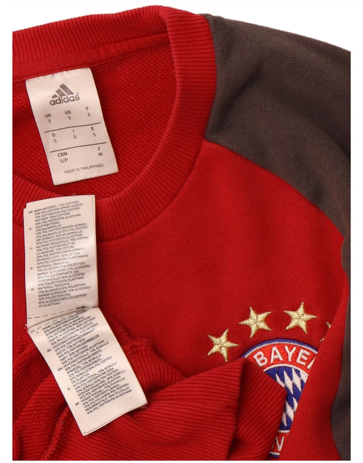 Ανδρική ADIDAS FC Bayern Munchen Φούτερ Jumper Small Red Colourblock