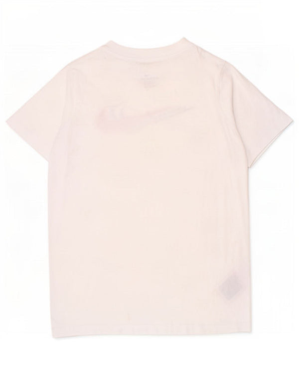 Μπλουζάκι Nike Boys Graphic T-shirt 10-11 ετών, μεσαίο λευκό βαμβακερό