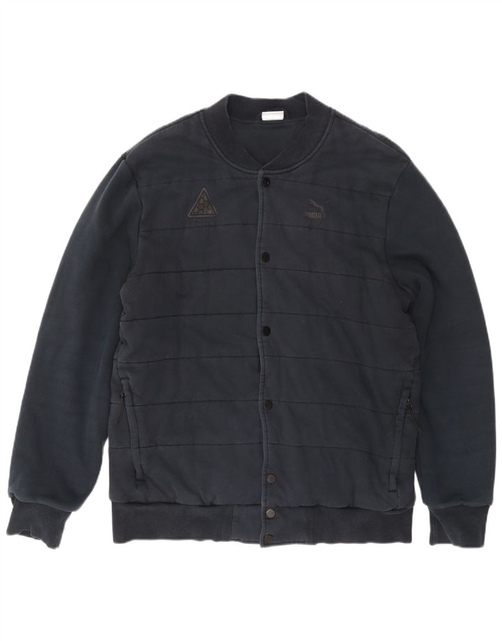 Ανδρικό μπουφάν PUMA Bomber UK 40 Large Navy Blue Cotton