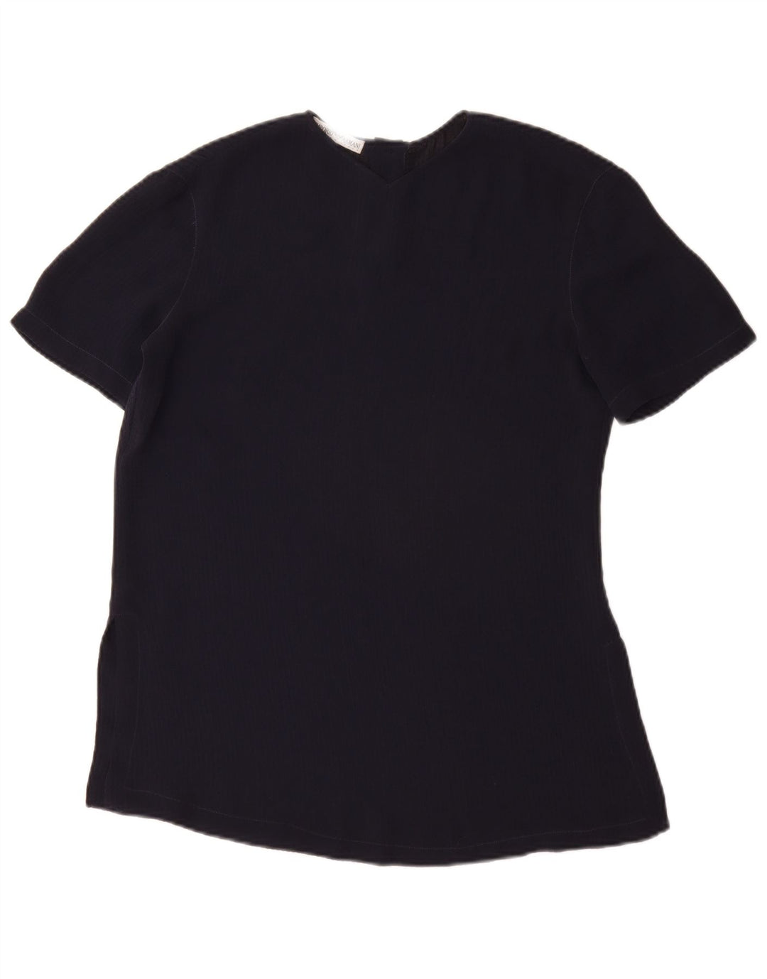 EMPORIO ARMANI Γυναικεία Μπλούζα Τοπ UK 12 Medium Navy Blue