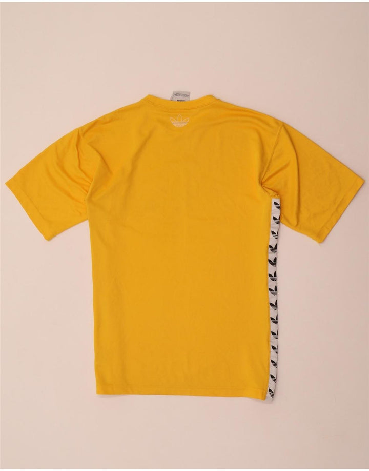 Ανδρικό γραφικό μπλουζάκι ADIDAS Top Small Yellow Colourblock Polyester