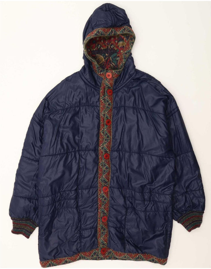 Vintage Ανδρικό Abstract Pattern Reversible Jacket UK 42 XL Πολύχρωμο
