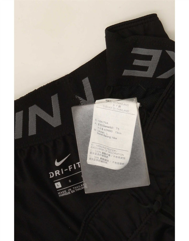 Γυναικείο αθλητικό σορτς Nike Dri Fit UK 16 μεγάλο μαύρο πολυεστέρα
