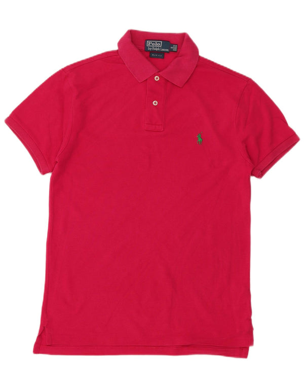 Polo Ralph Lauren Γυναικείο πουκάμισο Polo Slim Fit Μικρό ροζ βαμβακερό