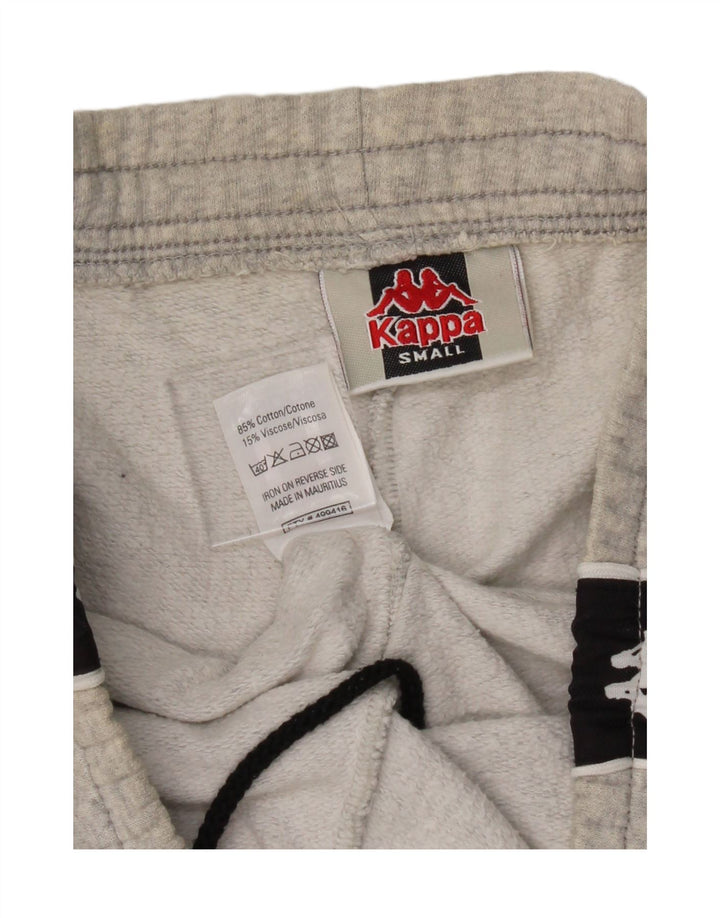 KAPPA Mens Graphic Tracksuit Trousers Small Grey Colourblock Cotton Vintage Kappa and Second-Hand Kappa from Messina Hembry 