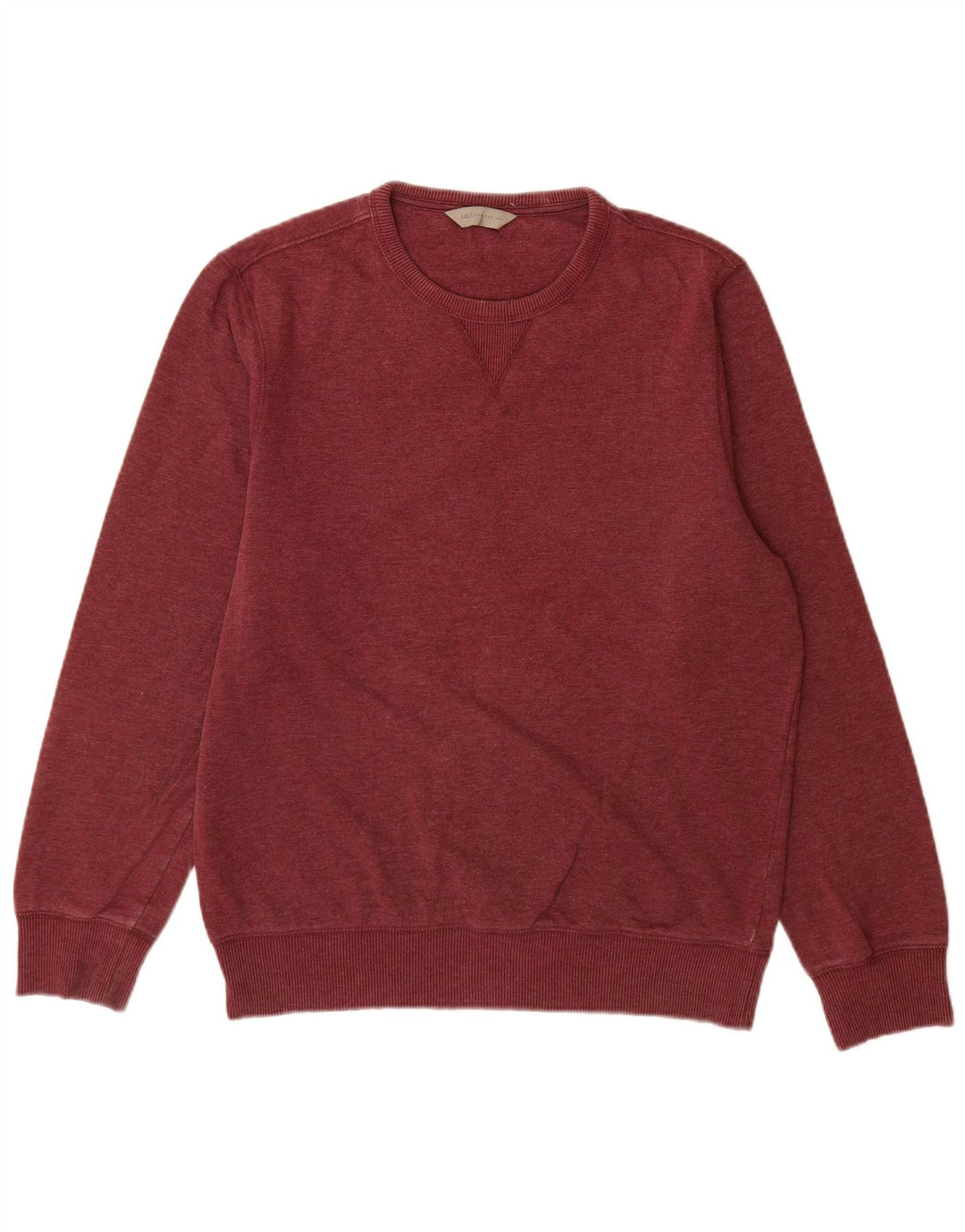 Ανδρικό φούτερ Marks & Spencer Jumper Μεσαίο μπορντό βαμβακερό