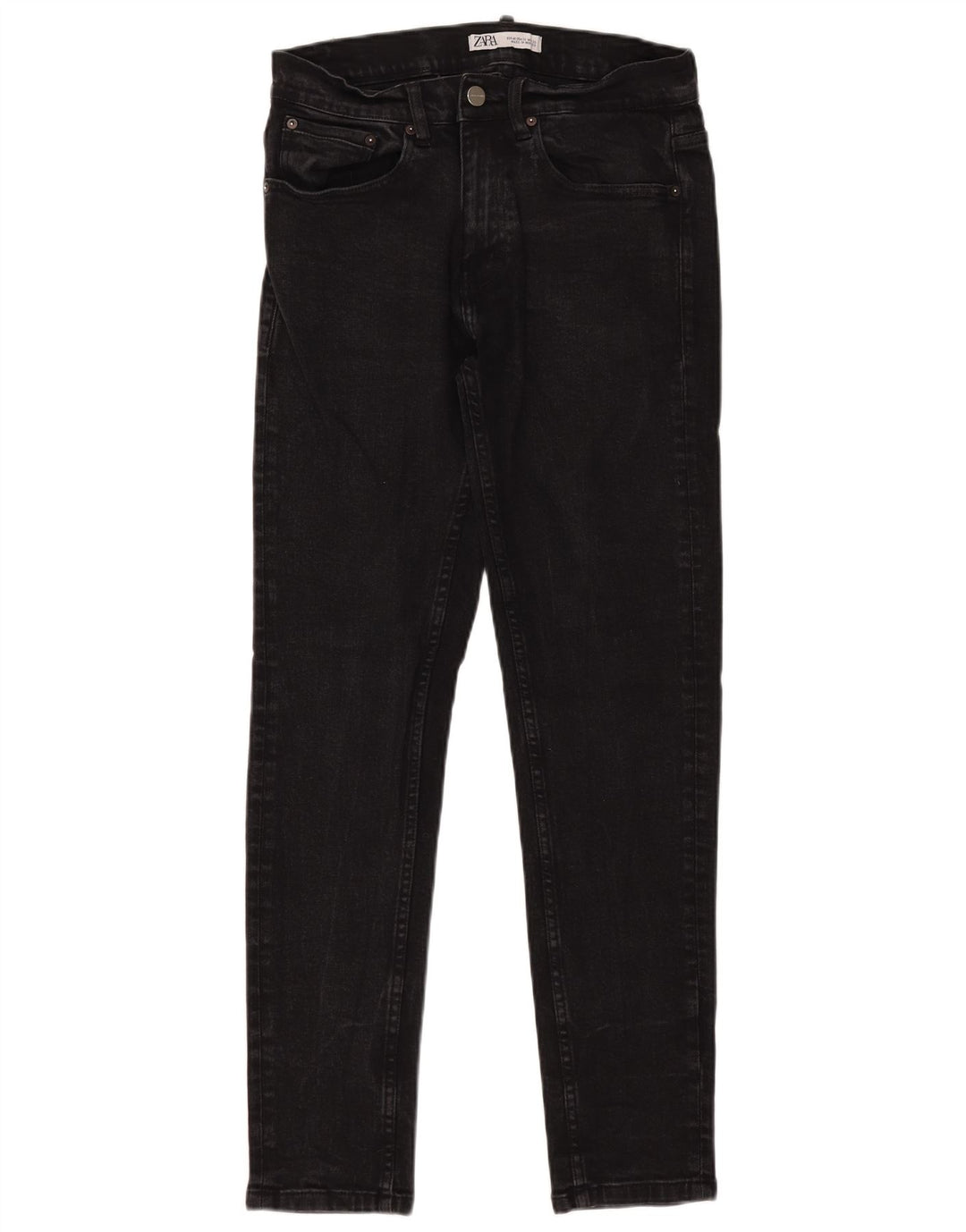 Zara Ανδρικό Skinny Jeans EU 40 Medium W30 L30 Μαύρο βαμβακερό