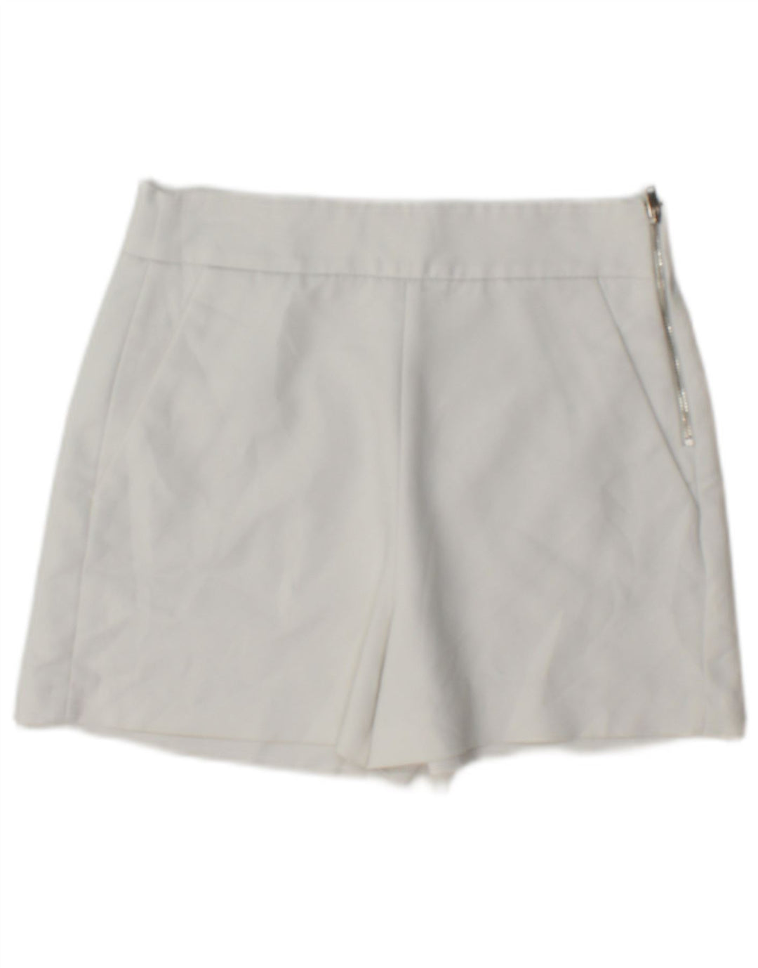 Zara Γυναικείο Σορτς Chino XS W24 Λευκός Πολυεστέρας