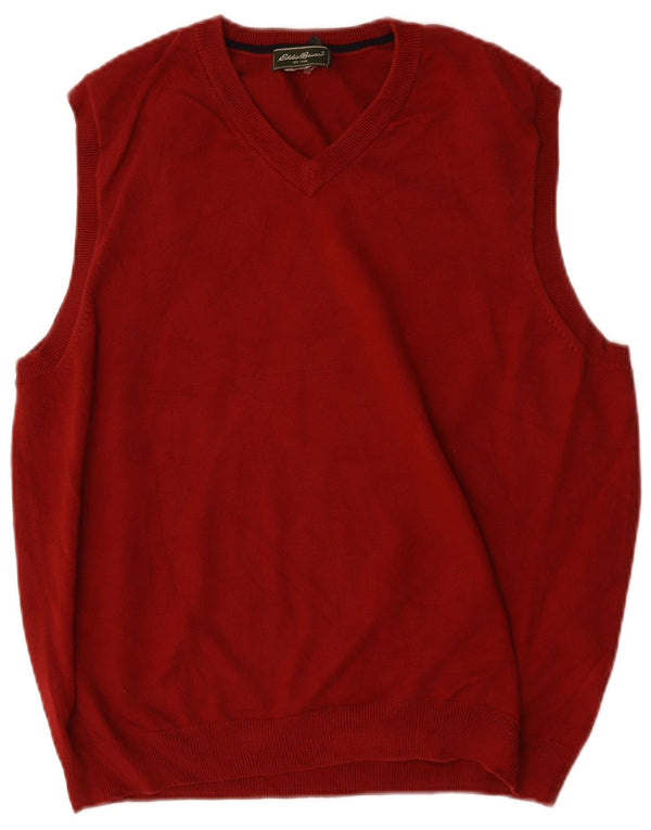 Eddie Bauer Ανδρικό γιλέκο Tank Top Μεσαίο μπορντό βαμβακερό
