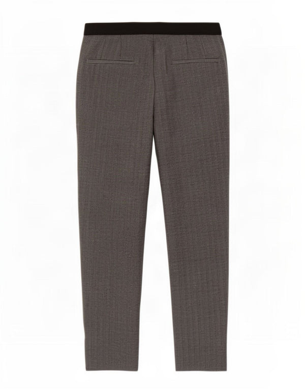 Zara Γυναικείο Slim παντελόνι Chino UK 10 Small W26 L26 Grey Ψαροκόκαλο