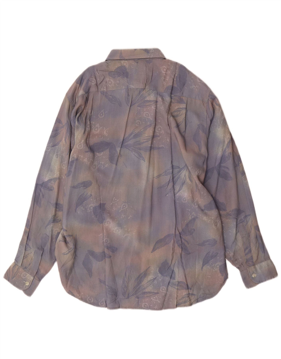 Ανδρικό πουκάμισο VINTAGE Μεγάλη πολύχρωμη φλοράλ βισκόζη