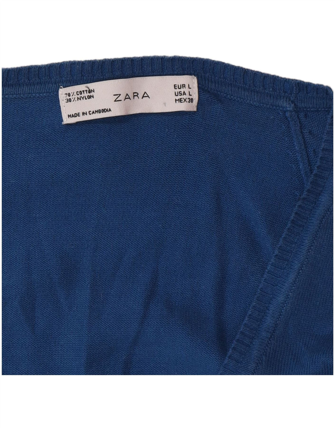 Zara Γυναικεία Ζακέτα UK 14 Large Blue