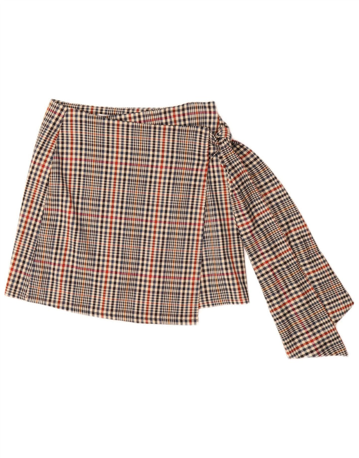 Γυναικεία φούστα HAVEONE Wrap Medium W28 Πολύχρωμη Check Polyester