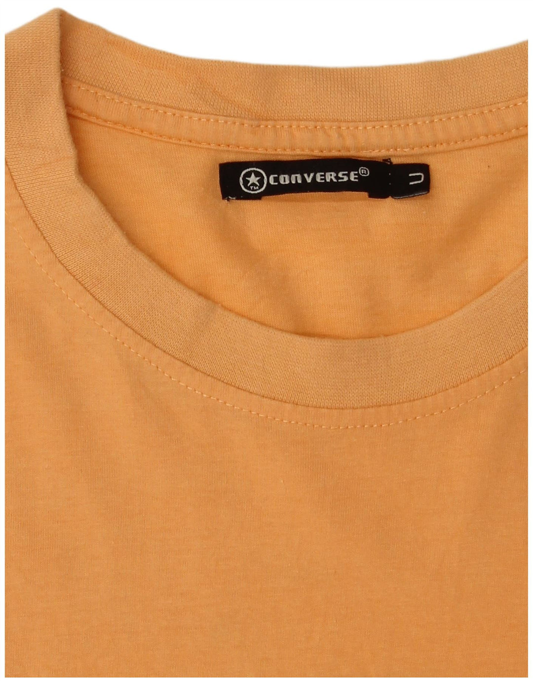 Ανδρικό γραφικό T-Shirt Converse Top από μεσαίο πορτοκαλί βαμβακερό