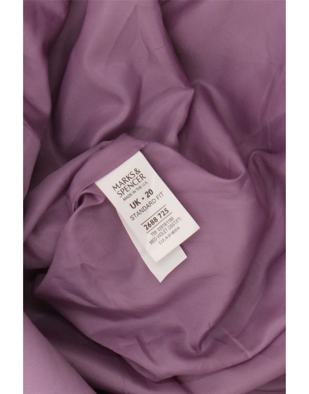 Marks & Spencer Γυναικείο Μπουφάν 2 Κουμπιά Blazer UK 20 2XL Λιλά