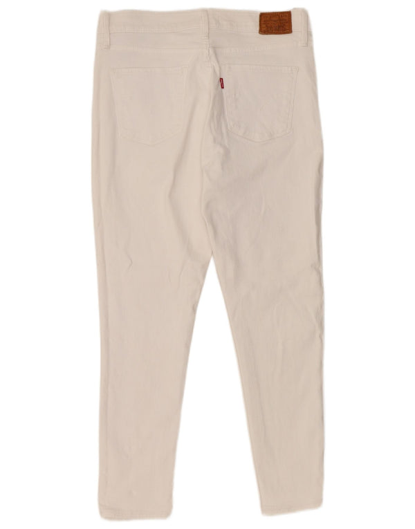 LEVI'S Womens 311 Shaping Skinny Jeans W29 L26 Λευκό βαμβακερό