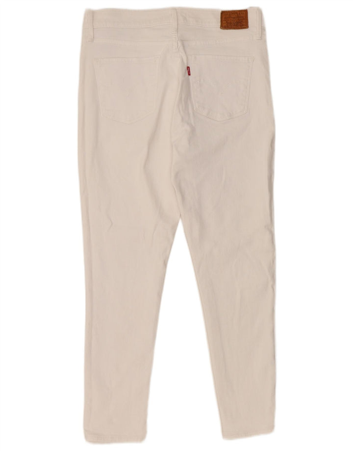 LEVI'S Womens 311 Shaping Skinny Jeans W29 L26 Λευκό βαμβακερό