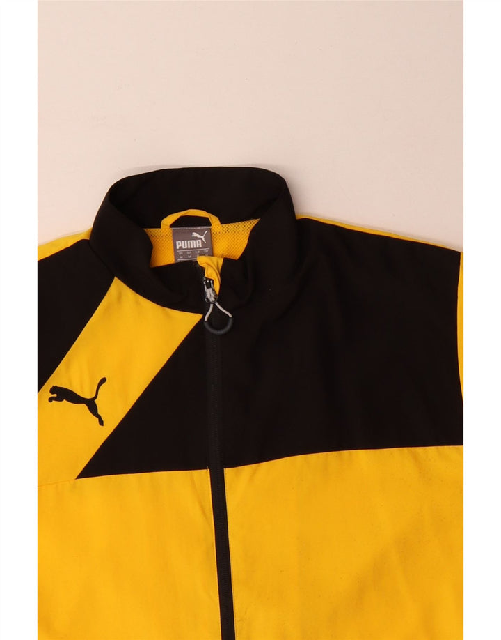 Ανδρική φόρμα Puma Μπουφάν μεσαίου κίτρινου χρώματος πολυεστέρας