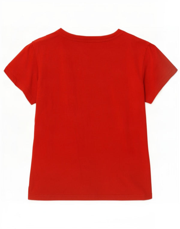 Adidas Boys Graphic T-Shirt Top 10-11 Years Red Cotton