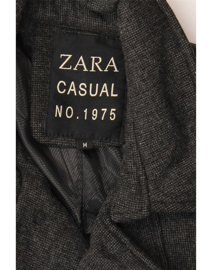Zara Ανδρικό Παλτό μπιζελιού UK 38 Medium Grey