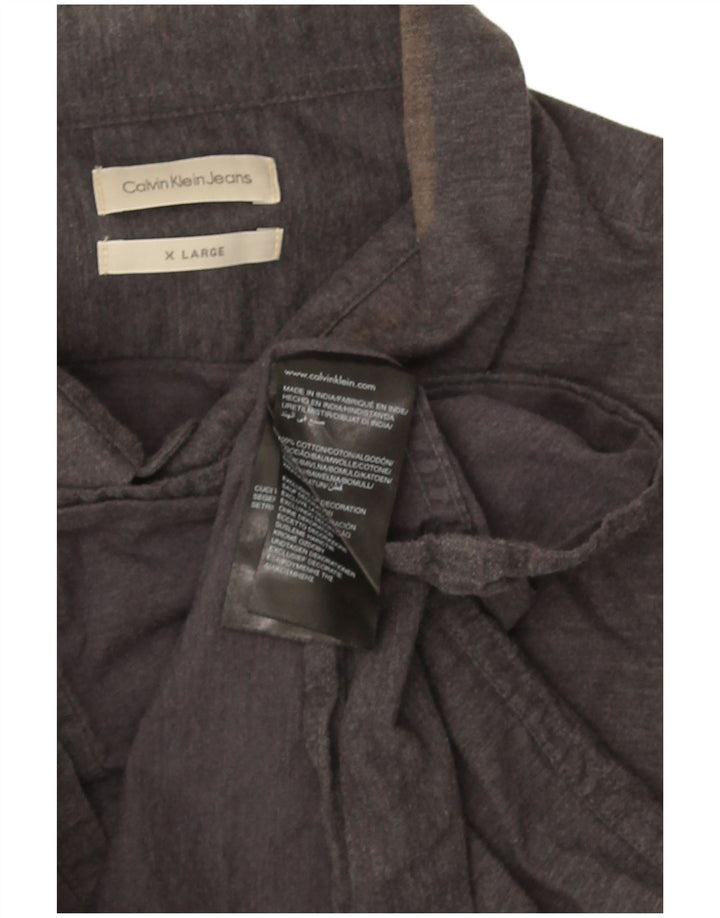 Ανδρικό πουκάμισο Calvin Klein Jeans XL Γκρι βαμβακερό