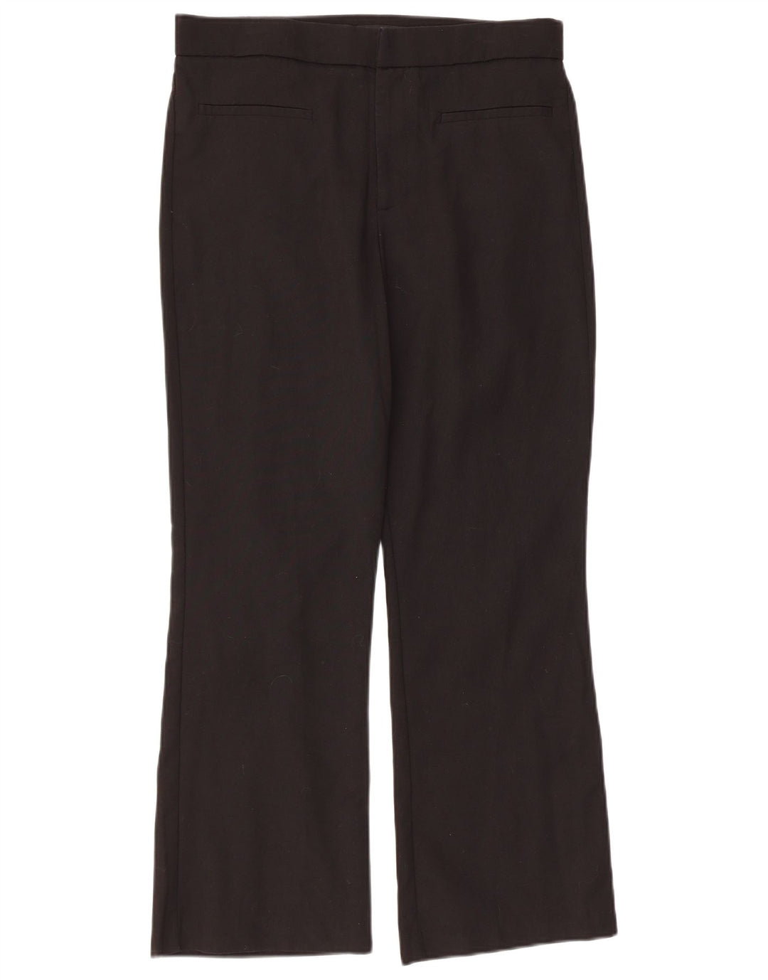 Zara Γυναικείο κανονικό ίσιο παντελόνι casual μεγάλο W32 L26 μαύρο