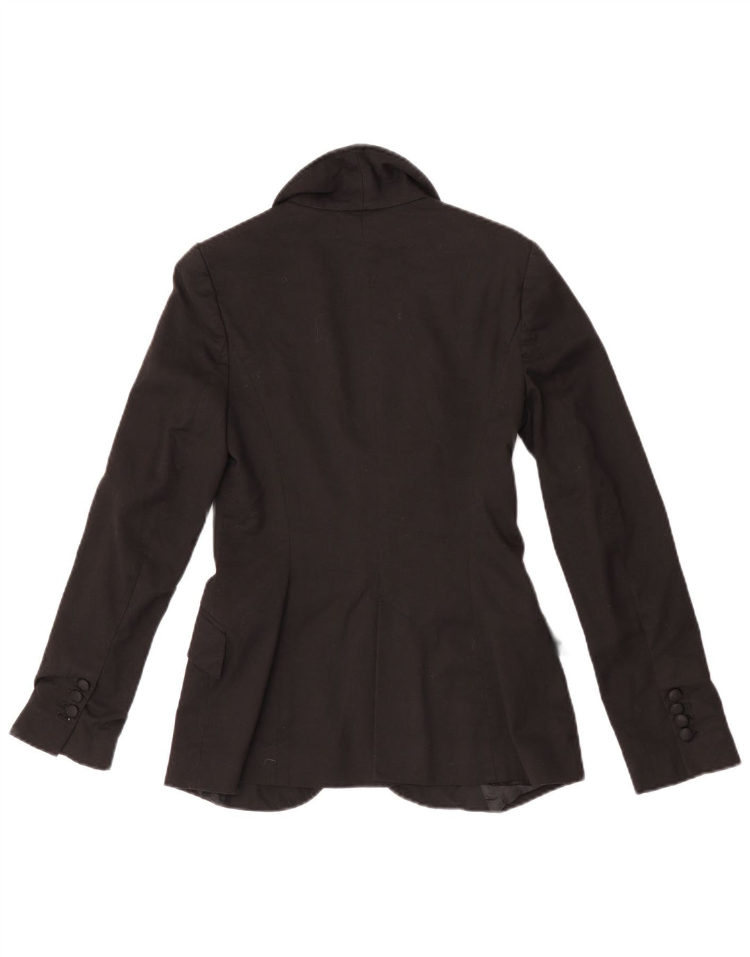Zara Γυναικείο Μπουφάν 1 Κουμπί Blazer UK 10 Small Black Polyester