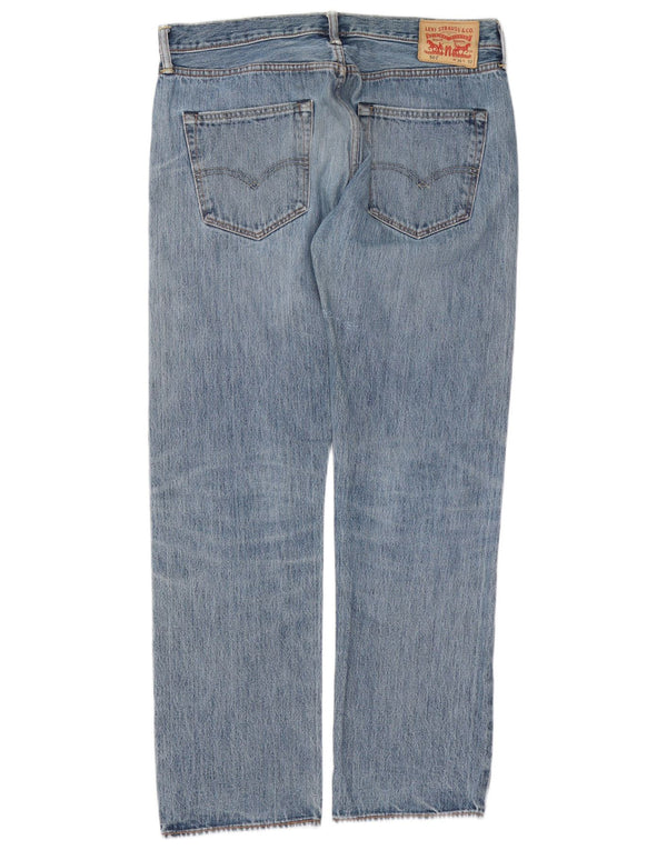 Levi's Mens 501 Straight Jeans W36 L32 Blue Cotton