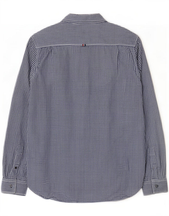 Ανδρικό πουκάμισο Superdry Μεγάλο Navy Blue Gingham Cotton