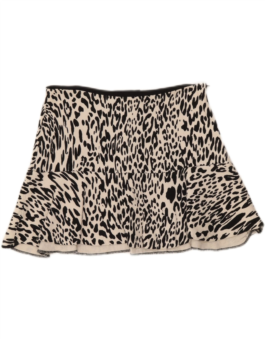 Zara Γυναικεία Μίνι Φούστα Medium W28 Off White Animal Print