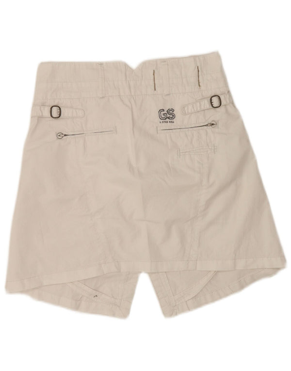 G-Star Womens Denim Mini Skirt W27 Medium White Cotton