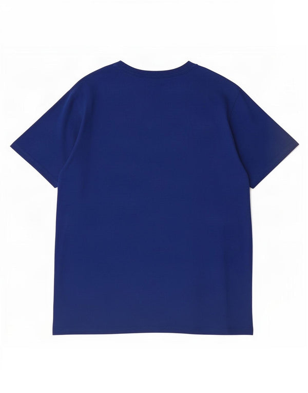 Ανδρικό γραφικό T-Shirt Adidas Top Large Navy Blue από βαμβάκι