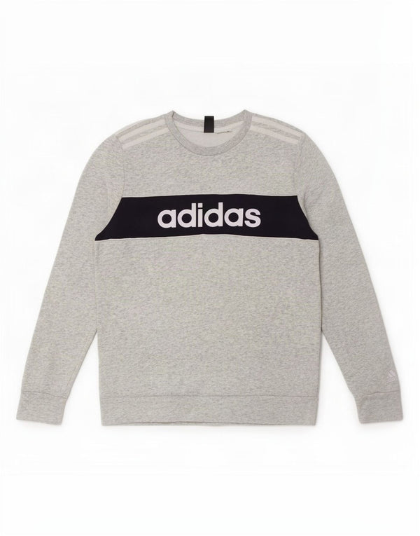 Γυναικείο γραφικό φούτερ Adidas Jumper UK 10 Small Grey Colourblock