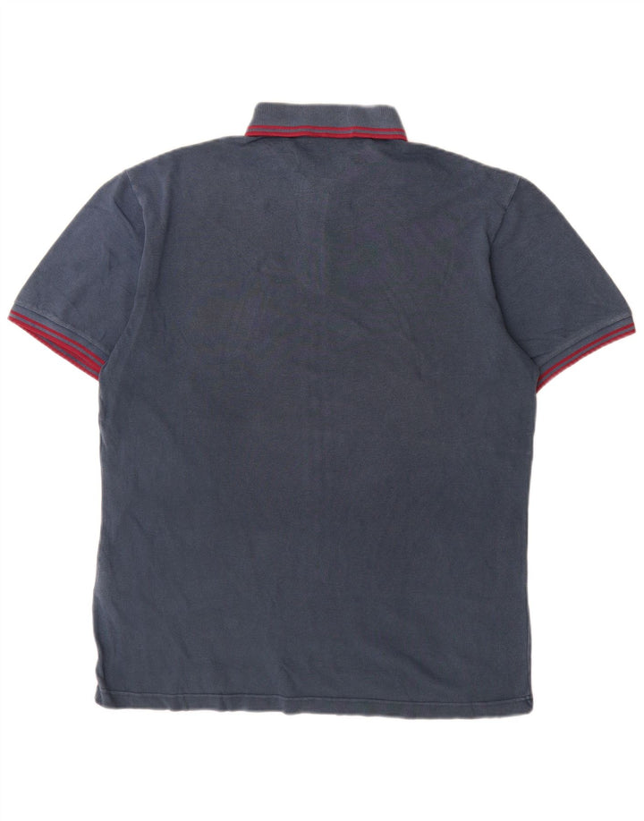 Fred Perry Ανδρικό πουκάμισο Polo μεγάλο μπλε ναυτικό βαμβακερό