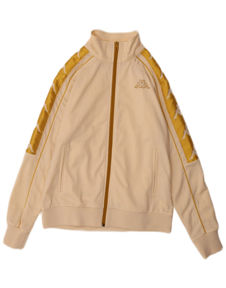 Γυναικεία φόρμα γραφικών Kappa Top Jacket UK 10 Small Beige Colourblock