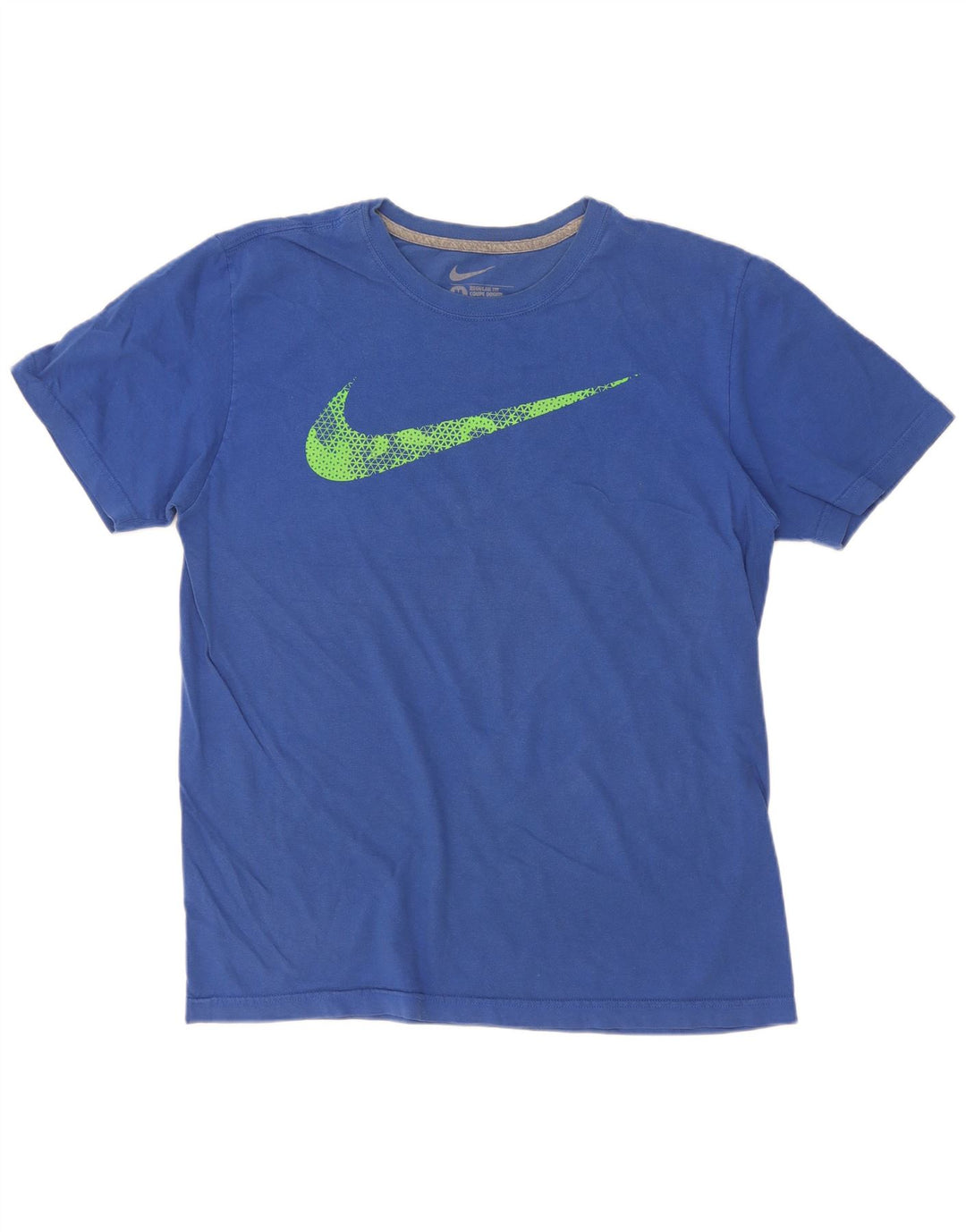 Ανδρικό T-shirt με κανονική εφαρμογή Nike γραφικό μπλουζάκι από μεσαίο μπλε βαμβακερό
