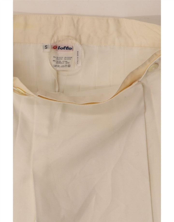 LOTTO Womens Tennis Skirt Small W24  White Polyester Vintage Lotto and Second-Hand Lotto from Messina Hembry 