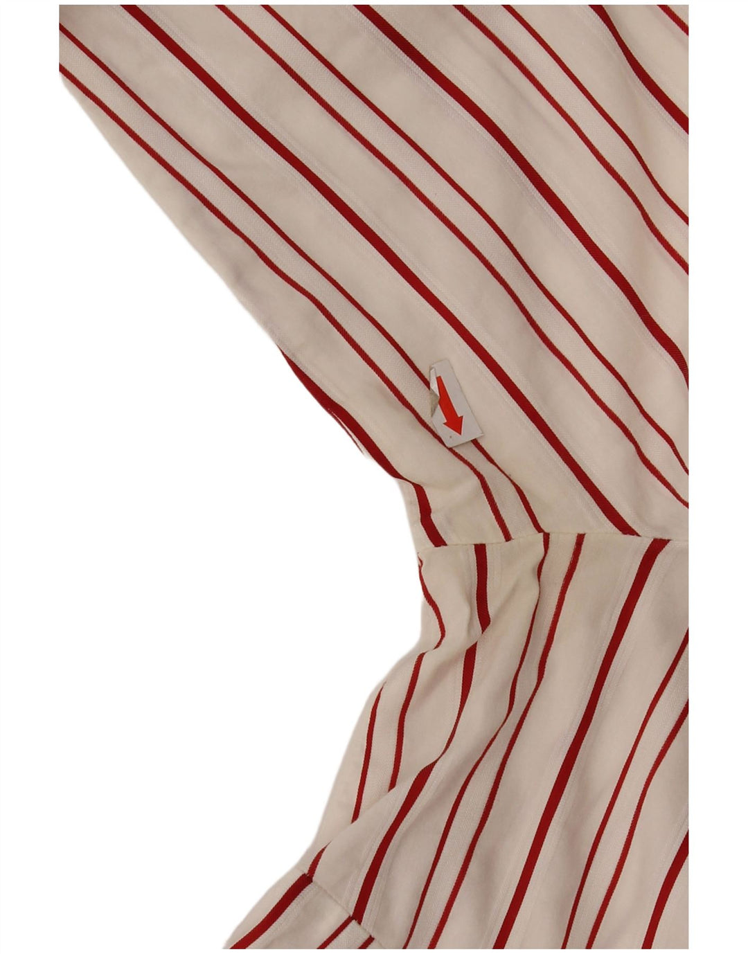 Zara γυναικείο πουλόβερ 3/4 πουκάμισο UK 14 μεγάλο κόκκινο ριγέ